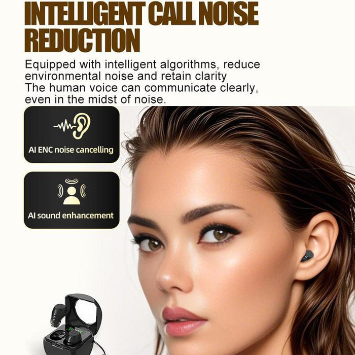 Smart Enc Noise Reduction Mini Bluetooth Earphones With Charging Compartment