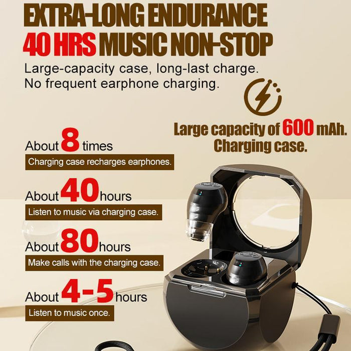 Smart Enc Noise Reduction Mini Bluetooth Earphones With Charging Compartment