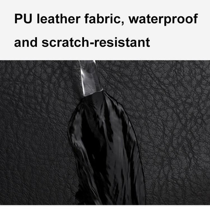 Large Capacity Pu Leather Laptop Backpack For Travel & School