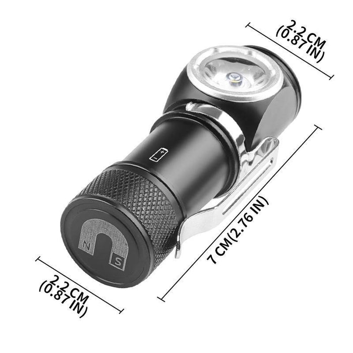 Rechargeable Led Flashlight With Magnetic Headlight