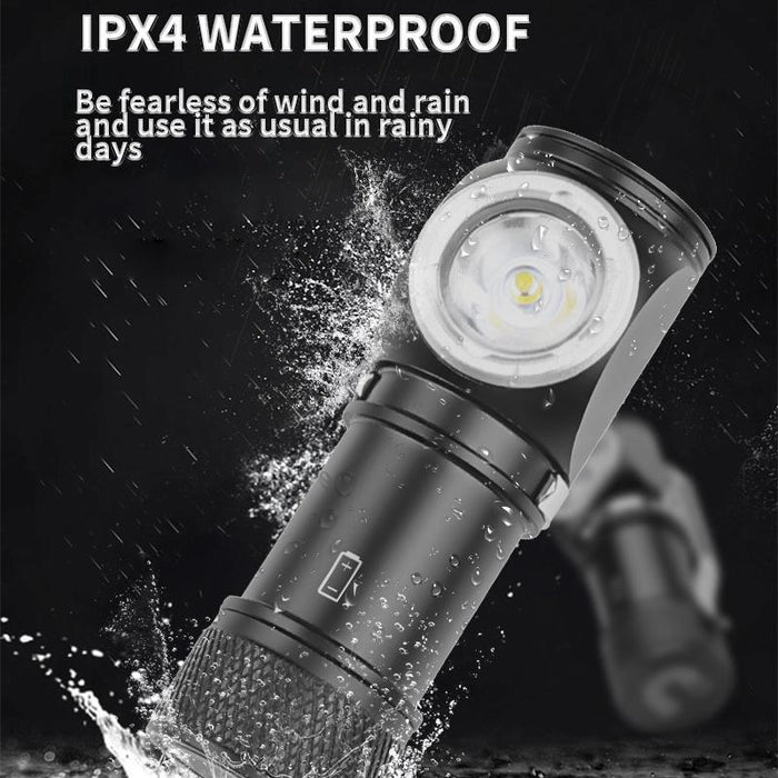 Rechargeable Led Flashlight With Magnetic Headlight