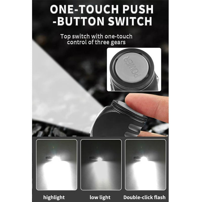 Rechargeable Led Flashlight With Magnetic Headlight