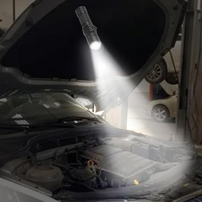 Rechargeable White Laser Led Flashlight No Battery