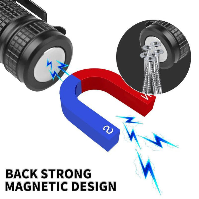 Rechargeable White Laser Led Flashlight No Battery