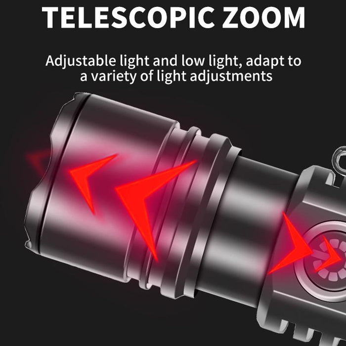 Rechargeable White Laser Led Flashlight No Battery