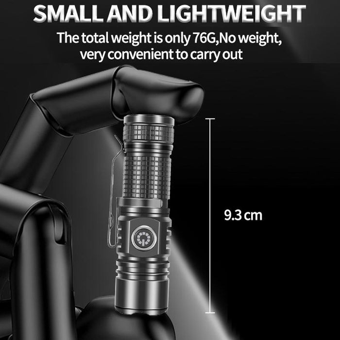 Rechargeable White Laser Led Flashlight No Battery