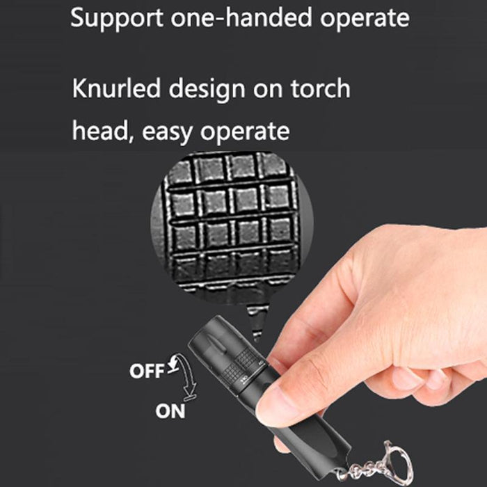 Compact Led Keychain Flashlight