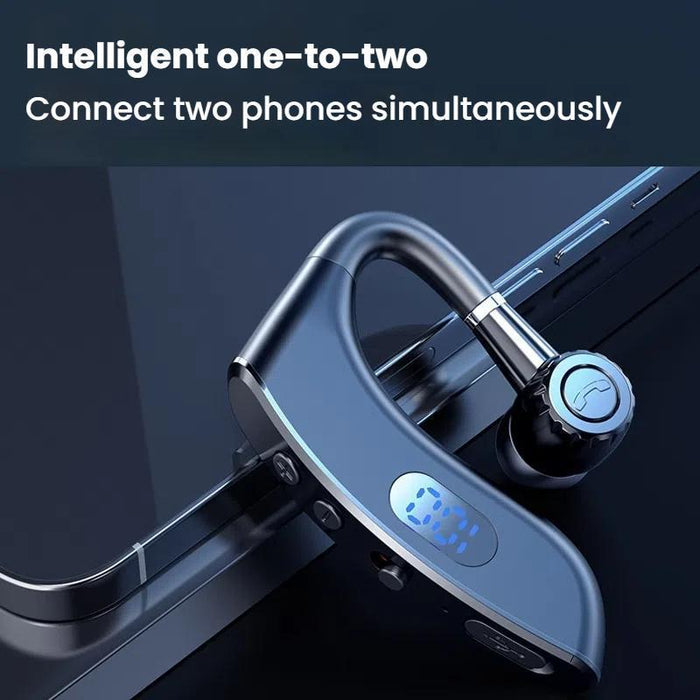 V18 On-Ear Business Digital Display Bluetooth Earphone