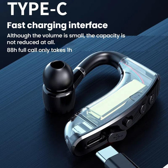 V18 On-Ear Business Digital Display Bluetooth Earphone