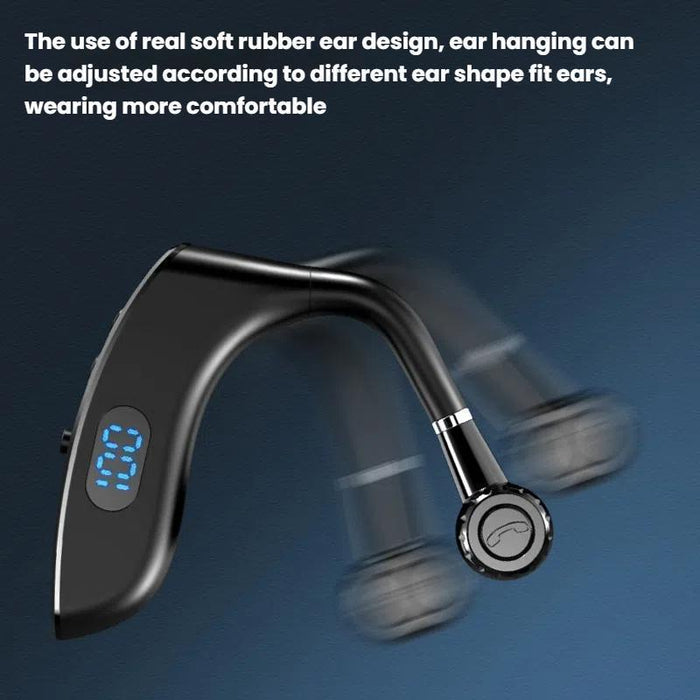 V18 On-Ear Business Digital Display Bluetooth Earphone