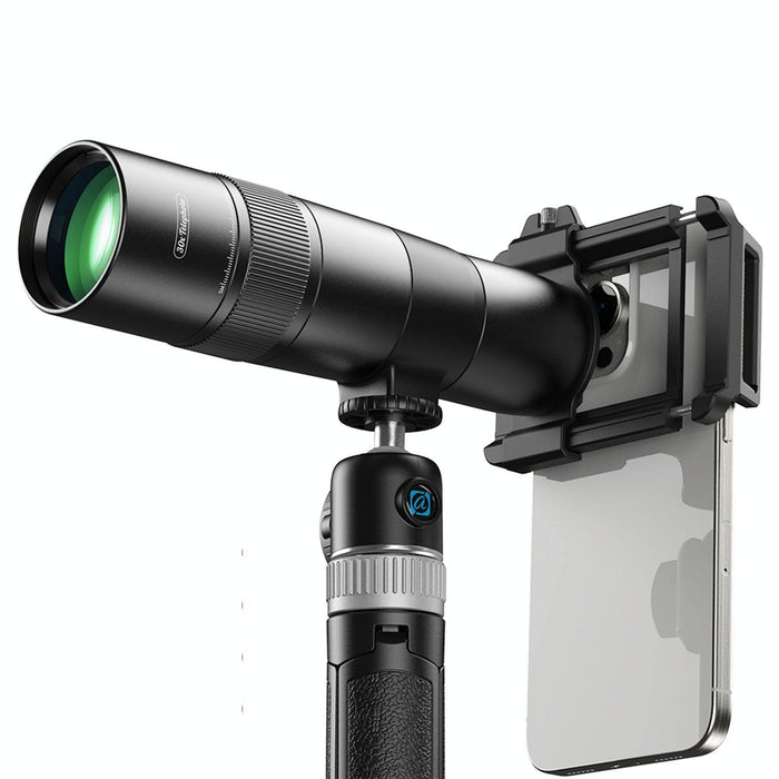 30X 720Mm Phone Telephoto Lens With Tripod Kit Black