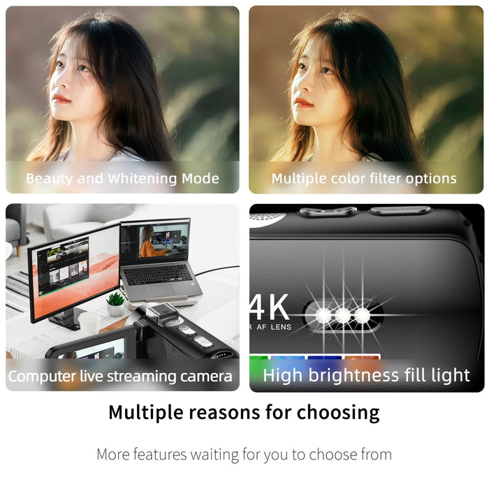 4K Wifi Night Vision Camera Black