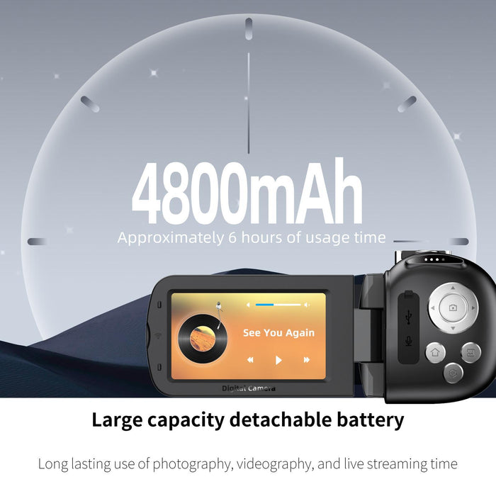 4K Wifi Night Vision Camera Black