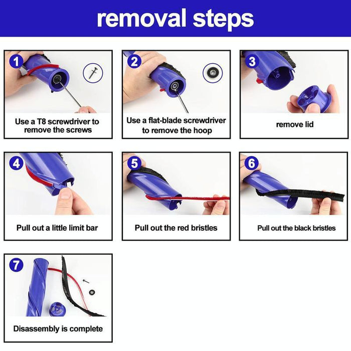 Plush Strips For Dyson V7 / V8 / V10 / V11 Direct Drive Brush