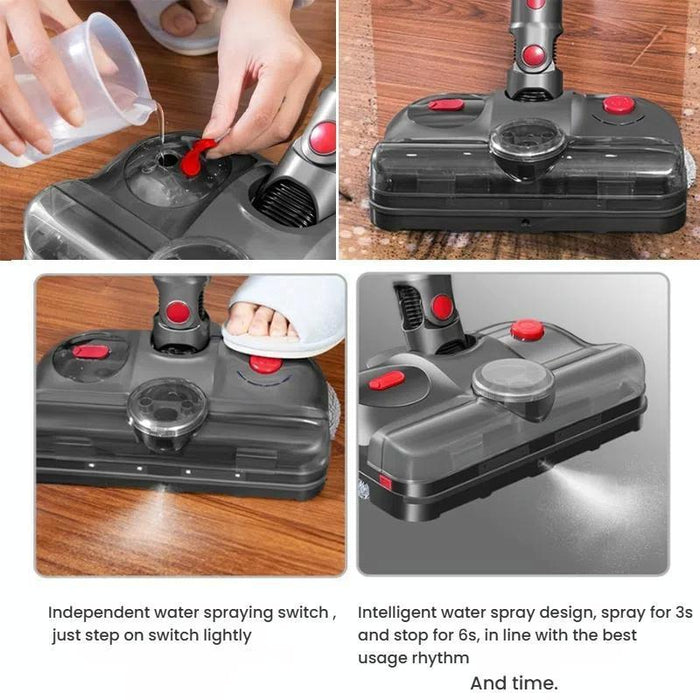 Uv Sterilizer Electric Mop Head 4-In-1 With Water Tank