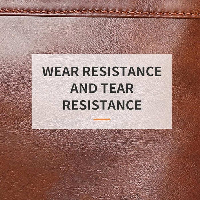 Large Capacity Retro Cowhide Briefcase