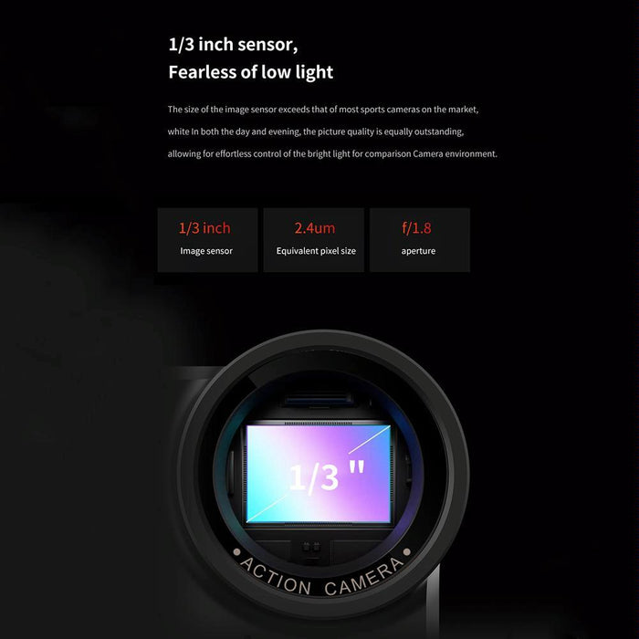 2.0 Inch Waterproof 5K Wifi Sports Camera With Anti-Shake