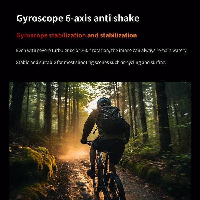 2.0 Inch Waterproof 5K Wifi Sports Camera With Anti-Shake