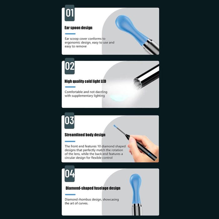 Smart Wifi Ear Picker With P3 Led & App