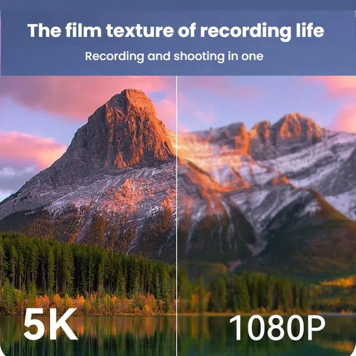 5K Hd Camera With 18X Zoom & Wifi Flip Screen