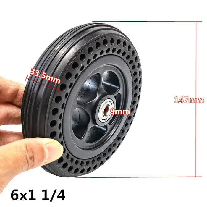 6X1.25 Sida / Motus Wheelchair Front Tire Wheel