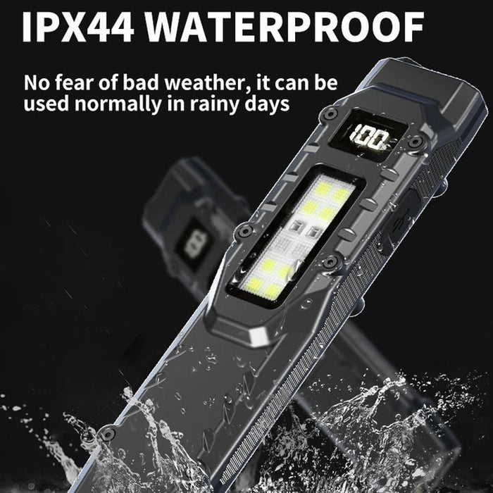 Compact Self-Defense Flashlight With Pen Clip