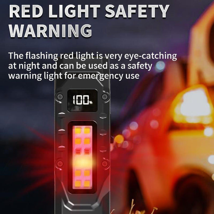 Compact Self-Defense Flashlight With Pen Clip