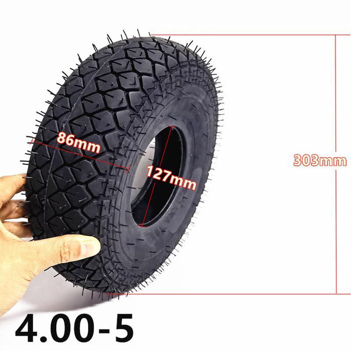 12 Elderly Scooter Pneumatic Tire Set 4.00-5 Electric Bike Inner & Outer