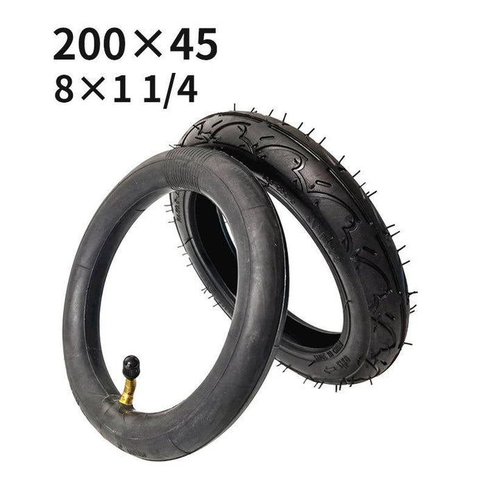 200X45 8 Electric Scooter Tires 8X1.25 Stroller Wheel Accessories 6Mm Width