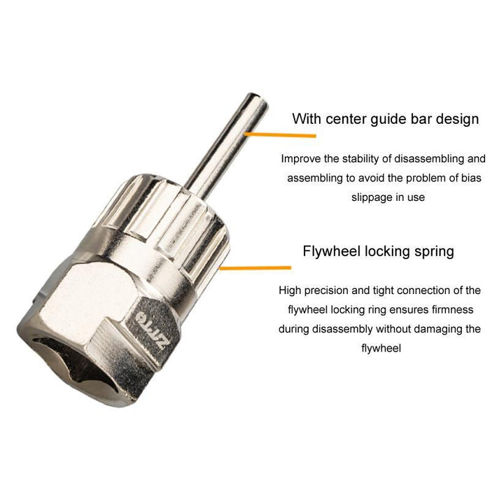 2-Piece Bike Repair Tool For Flywheel Installation And Removal