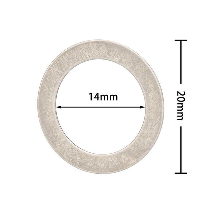 20 Stainless Steel Bike Pedal Washers For Disc Protection