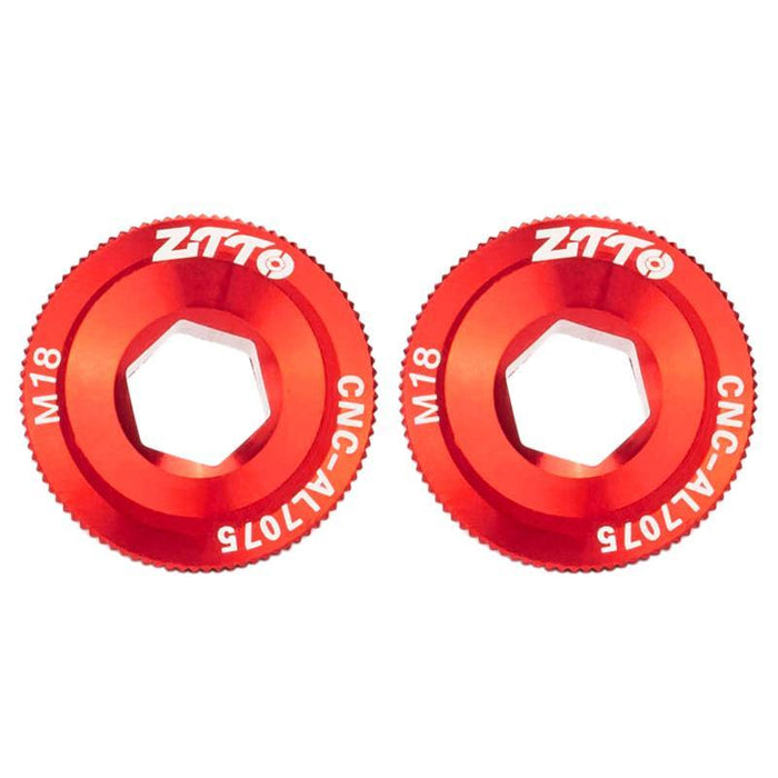 2X Ztto Bike Crank Cover Aluminum Alloy M18 Black