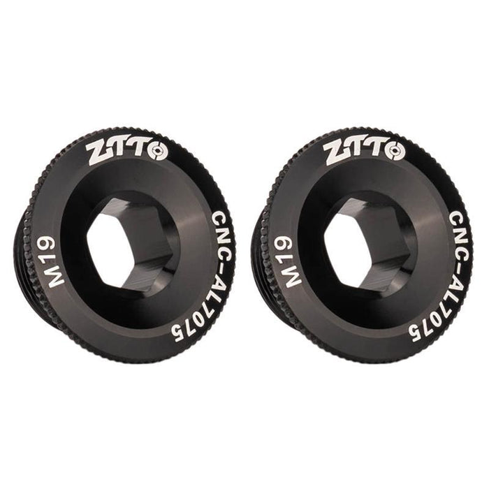2X Ztto Bike Crank Cover Aluminum Alloy M18 Black