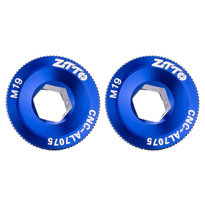 2X Ztto Bike Crank Cover Aluminum Alloy M18 Black
