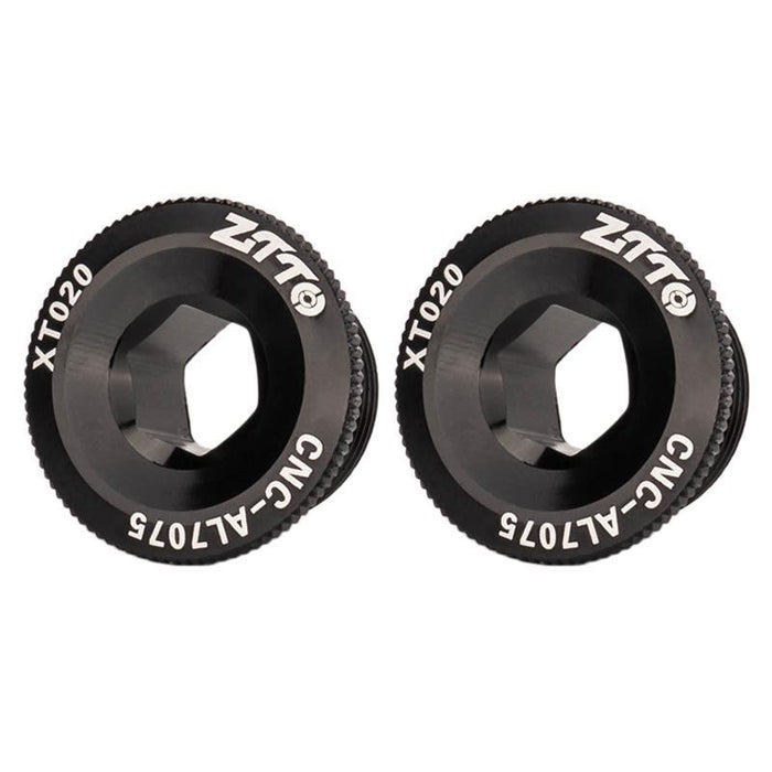 2X Ztto Bike Crank Cover Aluminum Alloy M18 Black