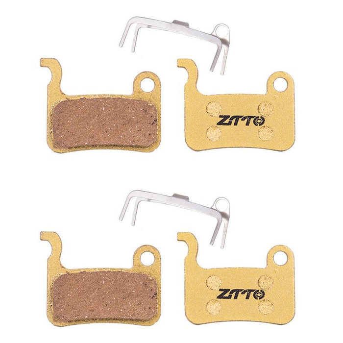 2 Pairs Full Metal Mountain Bike Brake Pads Copper Base Model Mj-01B