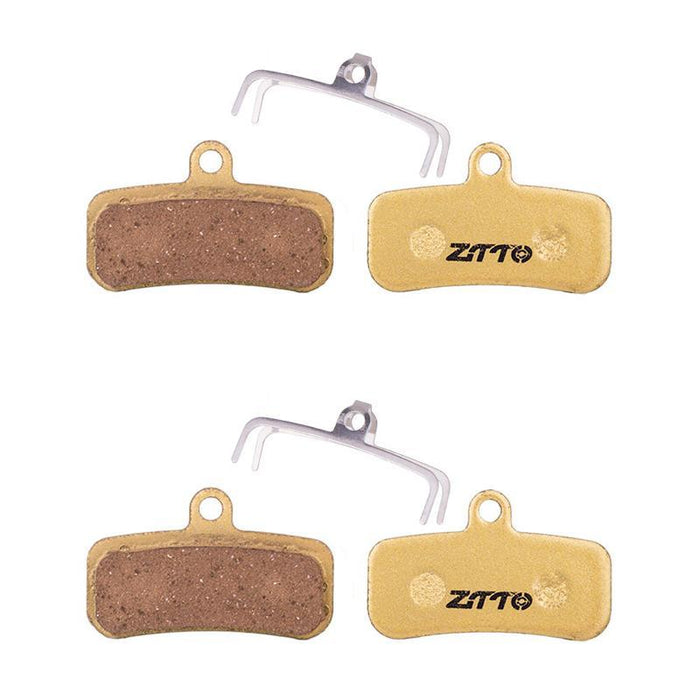 2 Pairs Full Metal Mountain Bike Brake Pads Copper Base Model Mj-01B