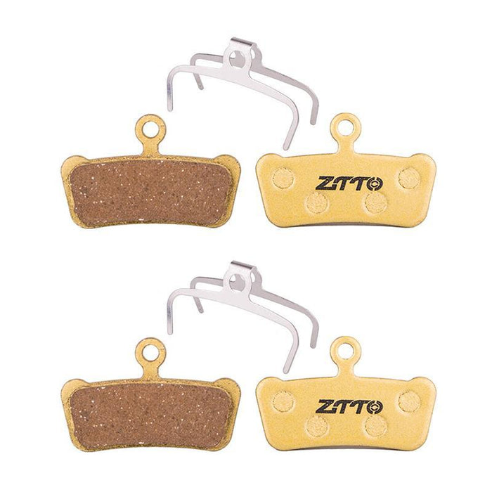 2 Pairs Full Metal Mountain Bike Brake Pads Copper Base Model Mj-01B