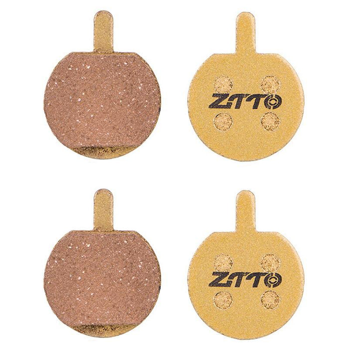 2 Pairs Full Metal Mountain Bike Brake Pads Copper Base Model Mj-01B