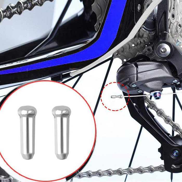 100Pcs Aluminum Bike Brake Shifter Caps