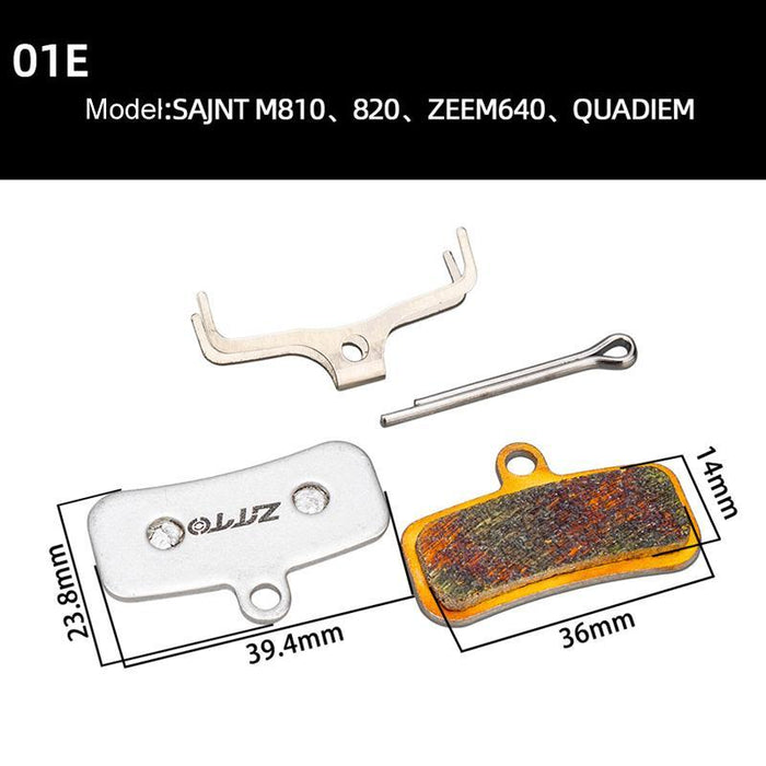 2 Pairs Metal Sintered Disc Brake Pads For Bikes & Scooters