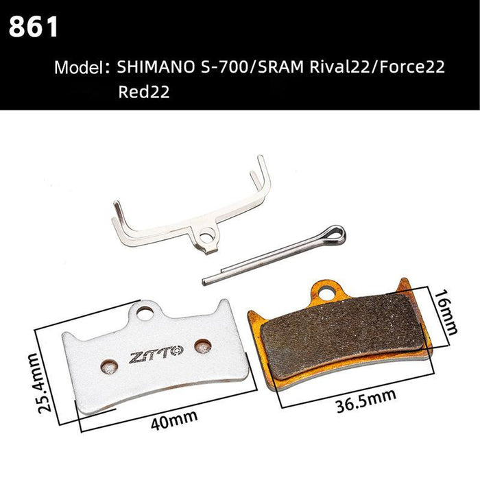 2 Pairs Metal Sintered Disc Brake Pads For Bikes & Scooters