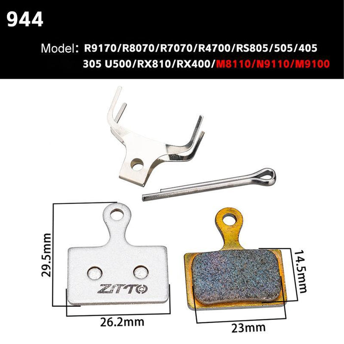 2 Pairs Metal Sintered Disc Brake Pads For Bikes & Scooters