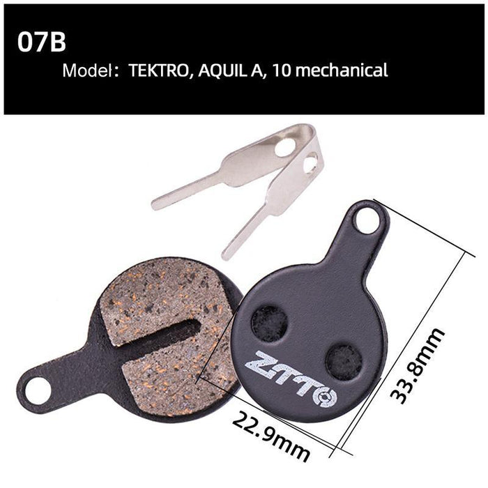 2 Pairs Mtb Disc Brake Pads Semi-Metallic Resin Model Ms-01B