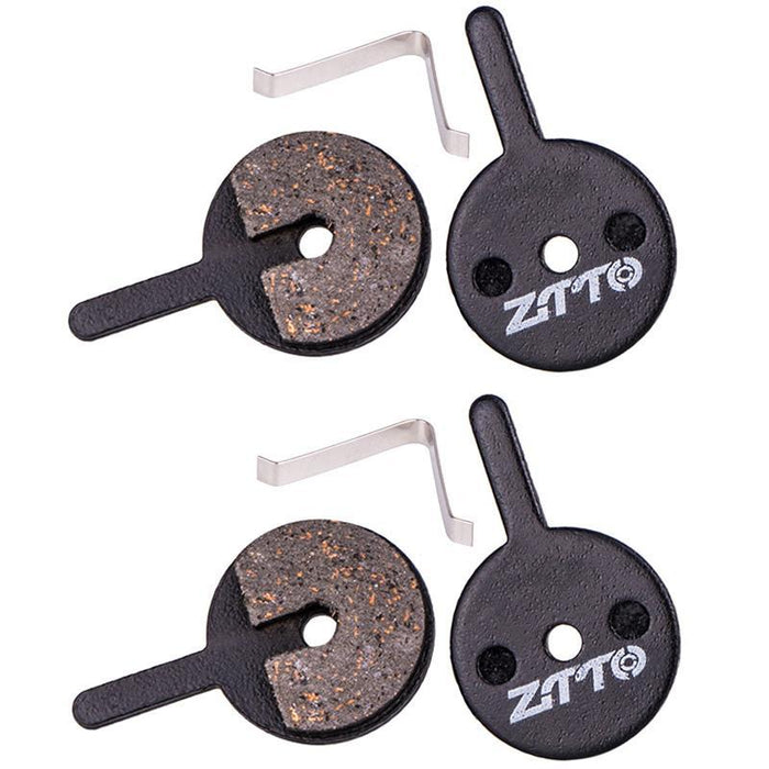 2 Pairs Mtb Disc Brake Pads Semi-Metallic Resin Model Ms-01B