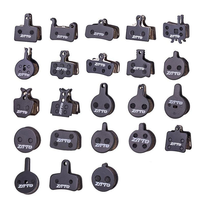 2 Pairs Mtb Disc Brake Pads Semi-Metallic Resin Model Ms-01B