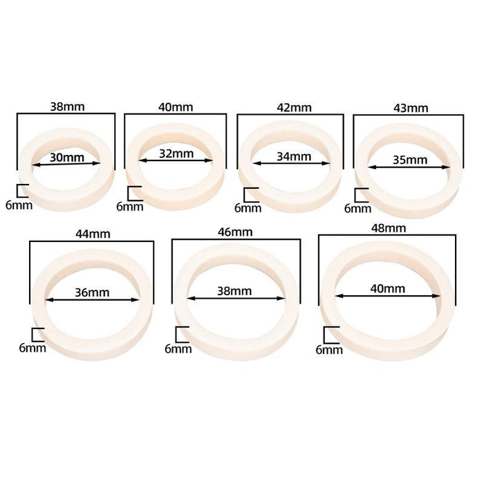 2 Pairs Shock Absorbent Fork Oil Dustproof Sponge Rings For Mountain Bikes