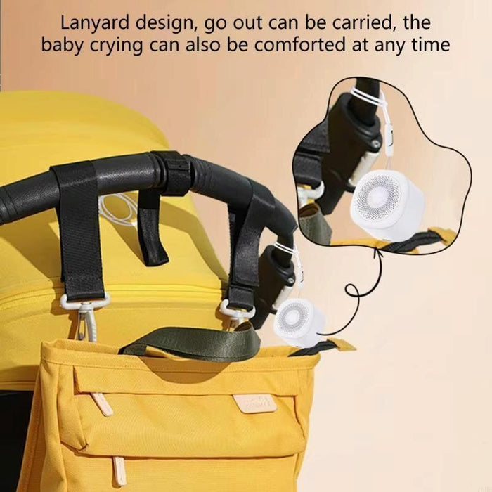 Portable Baby White Noise Sleep Device 7-Colour Breathing Light White