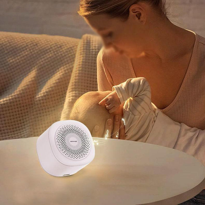 Portable Baby White Noise Sleep Device 7-Colour Breathing Light White