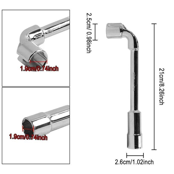 19Mm L-Shaped Socket Wrench For Electric Scooter Motor Nut